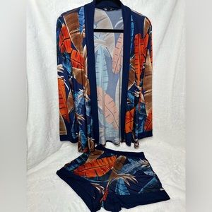 FLORAL MATCHING SET - SIZE MEDIUM